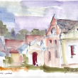 Zechovick� domy, akvarel 2004