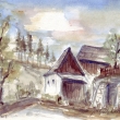 Polisko- Svojanov 2001, akvarel