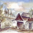 Poli�sko- Svojanov 2001, akvarel