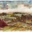 Bukvickpole na podzim III.,akvarel 2006