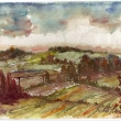 Bukvickápole na podzim III.,akvarel 2006