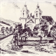 kostel v Ostru�n�, tu�ka 1991