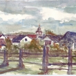 Bukvick� ohrada, akvarel 2012