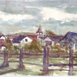 Bukvická ohrada, akvarel 2012