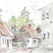 Soboteck� Ben�tky, akvarel 2001
