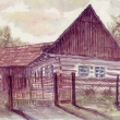 Nem��eves - U Brejch� akvarel 2002 z archivu