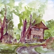 Libo�ovice - Mal� Lhota 2014 - akvarel