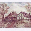 Podhradí - chalupa akvarel z archivu