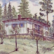 Paezsk Lhota -Jardova chata 2003,akvarel z archivu