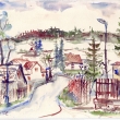Bukvick� kopec II., akvarel 2004