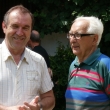 výtvarník Vladimír Tauber z Prahy 7.7.2012 (vlevo)