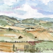 Z Podhrad� do kraje 2003 akvarel