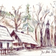 Kudowsk zvonika 2001, akvarel