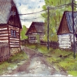 Sobotka-Na �afranici, akvarel 2014