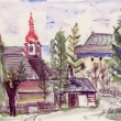 Nem��eves - zat��ka, akvarel 2002