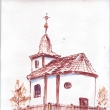 barokní kostelík sv.Jana Nepomuckého v Bukvici (Mario Ans.Lurago 1767)