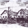 Řeheč - chalupa, akvarel z archivu