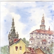 N�chod - akvarel, 2001