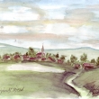 Svatoj�nsk� �jezd 2004, akvarel
